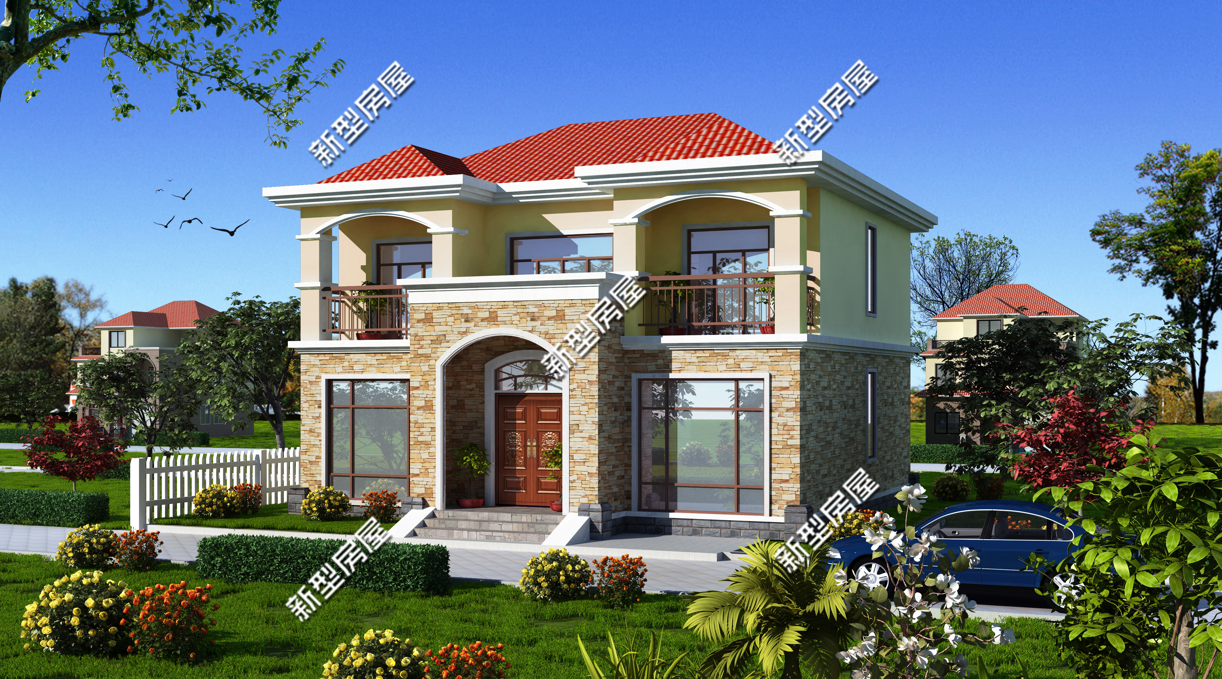 农村什么户型的房子最好,农村建房150平带露台最佳户型