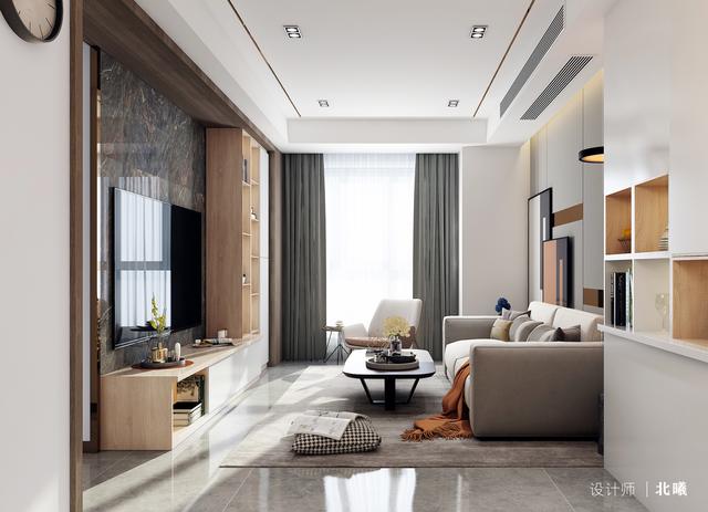 他把108㎡现代简约新房发到朋友圈，瞬间被赞爆了！