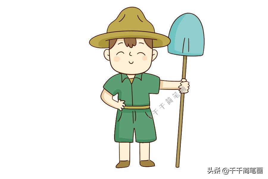 十个职业人物简笔画,q版人物女生可爱简笔画