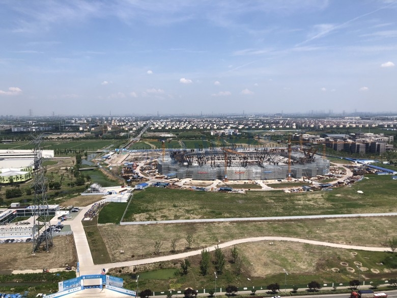 昆山专业足球场进度,昆山奥体中心足球场最新视频