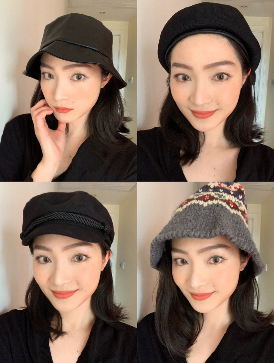 秋冬百搭超级好看贝雷帽,高级感穿搭冬季贝雷帽