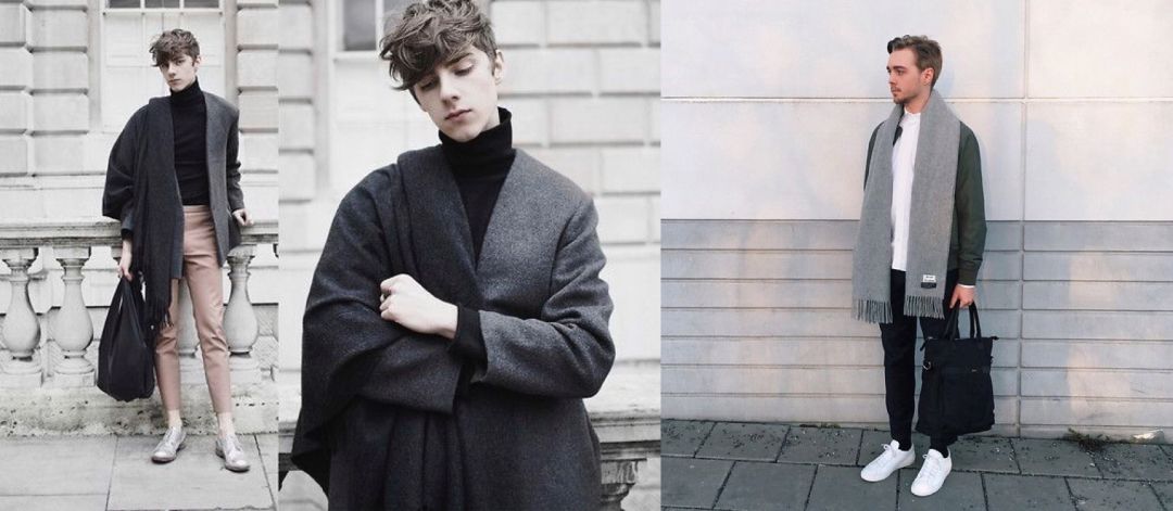 网红款围巾明星款,明星专用围巾穿搭