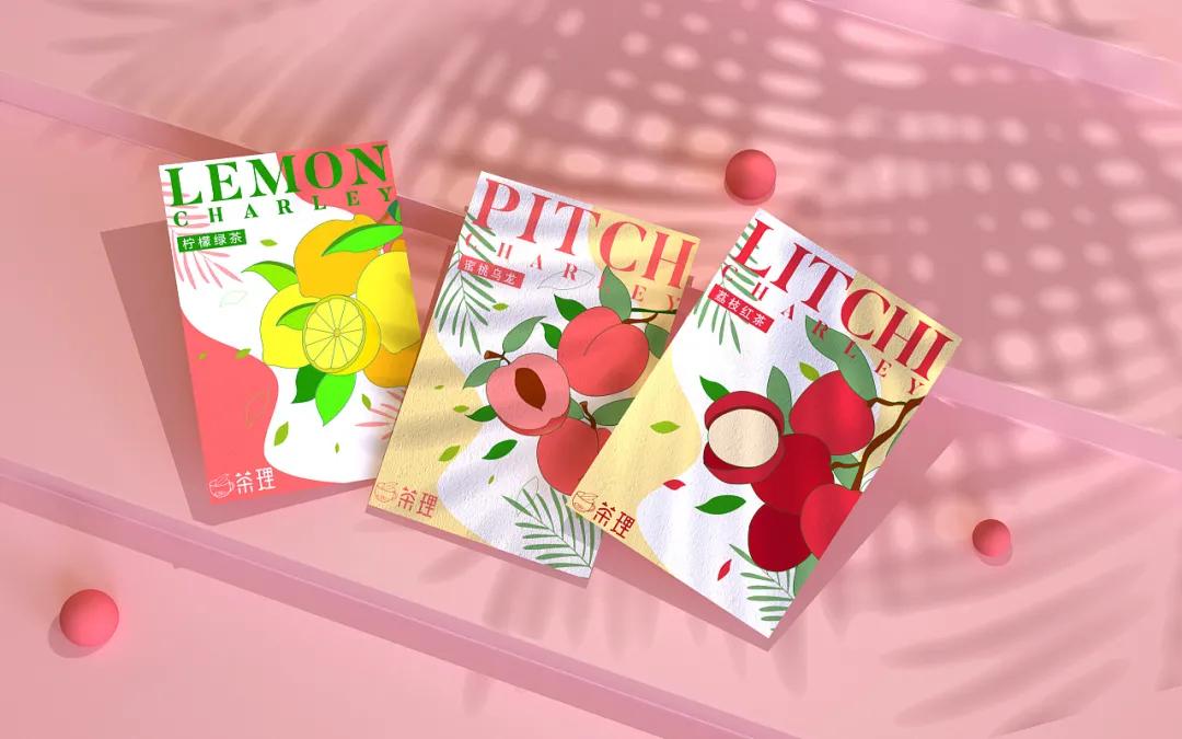 袋装茶包装设计图,水果茶怎么结合中式风格包装