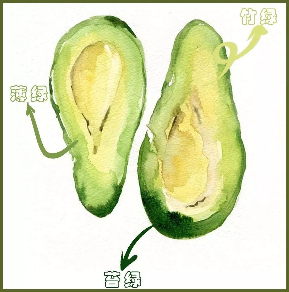 清透显白裸色,清新显白的牛油果绿