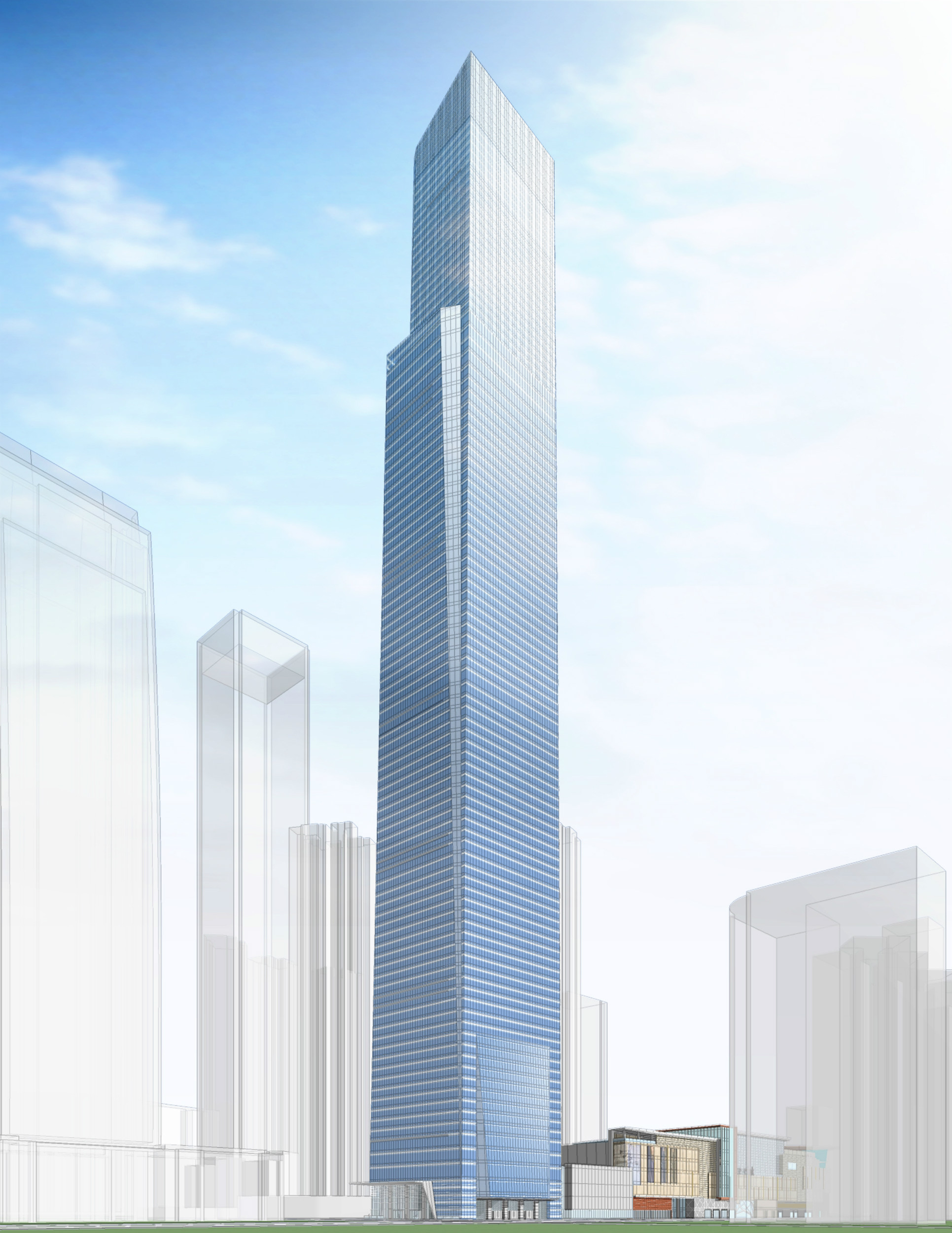 南宁华润大厦109层南宁排第一高楼,403米广西华润大厦