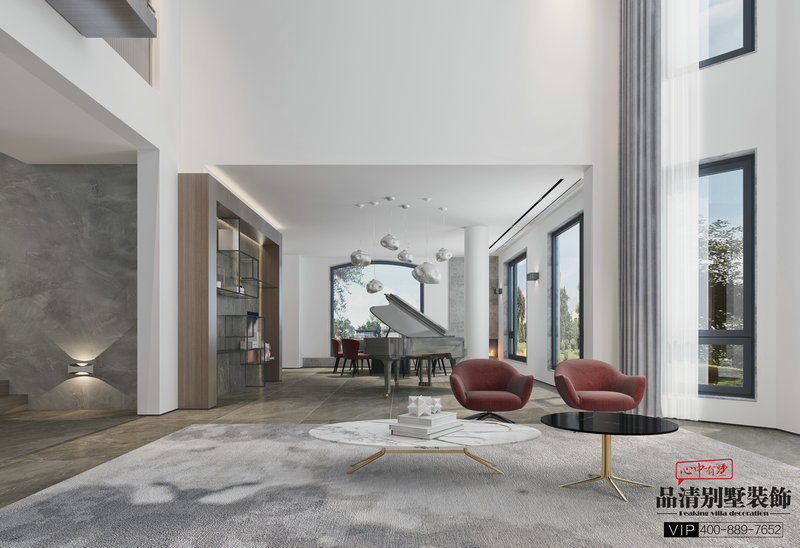 南通豪宅别墅装修实景,南通万濠山庄法式装修别墅