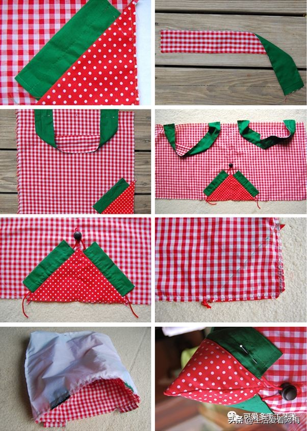 废旧衣服做的袋子,旧衣服做环保购物袋