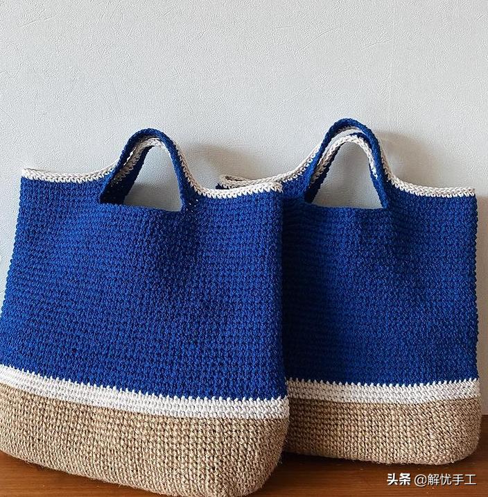 简单漂亮的小包包钩针教程,韩国钩针钩桌布花样教程