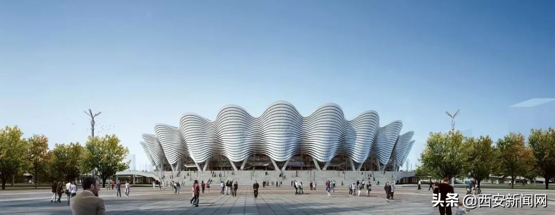 西安石榴花奥体中心,西安奥体中心长安花绽放