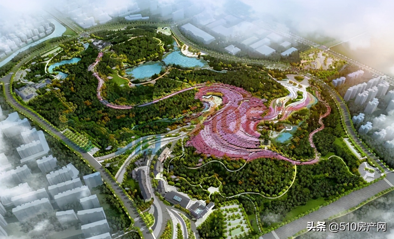 龙山森林公园规划图,新建蟠龙山公园效果图