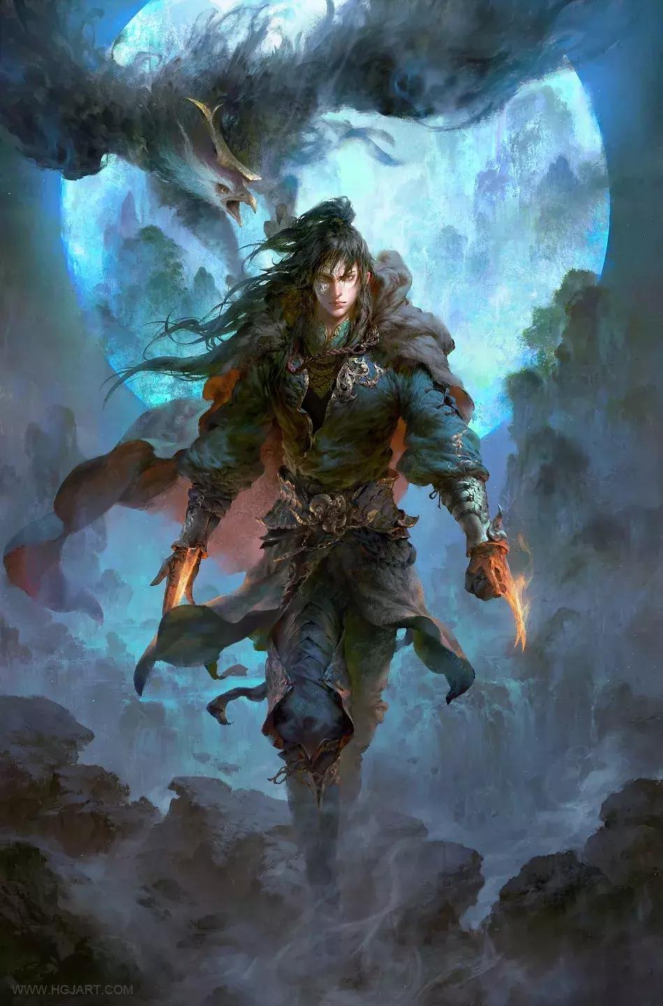 美术大师手绘插画,视觉冲击力强的手绘插画