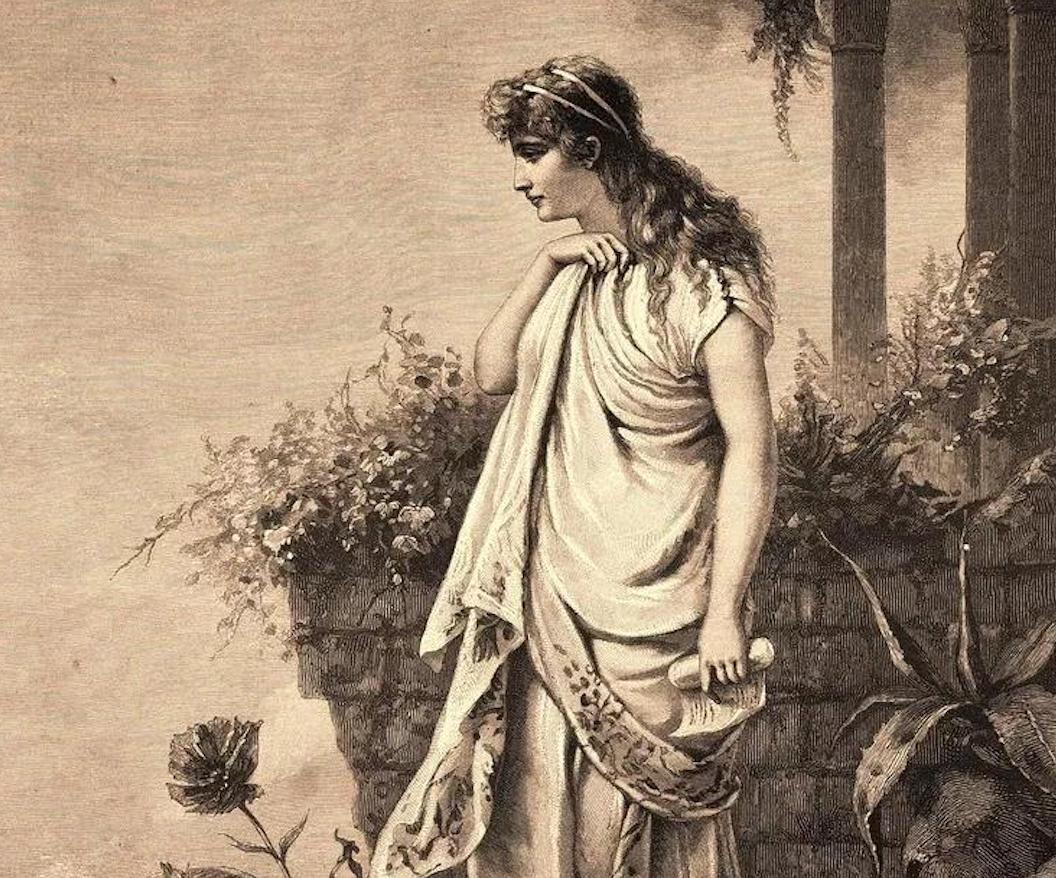 西方第一位女诗人，因无穷的爱欲而自杀，诗文之优美至今无人超越