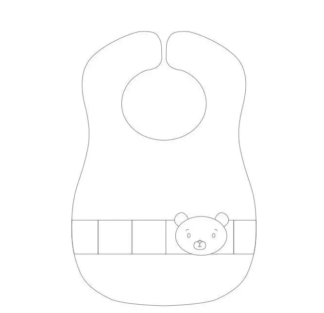 儿童5岁围嘴纯棉布大号,婴儿旧衣服改造围嘴