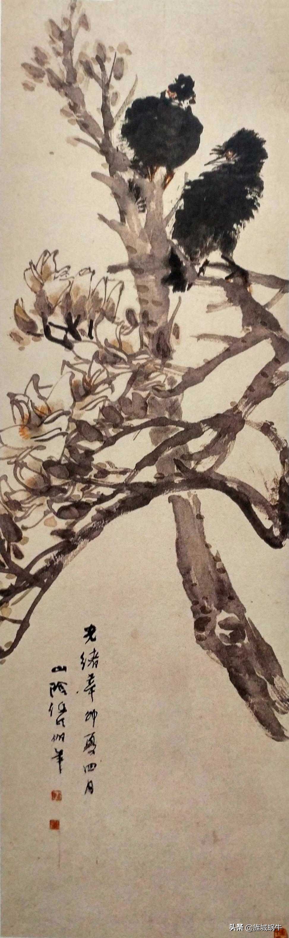 他以笔墨捕捉迎风腾飞的鸟雀、轻灵鲜活的花蕾