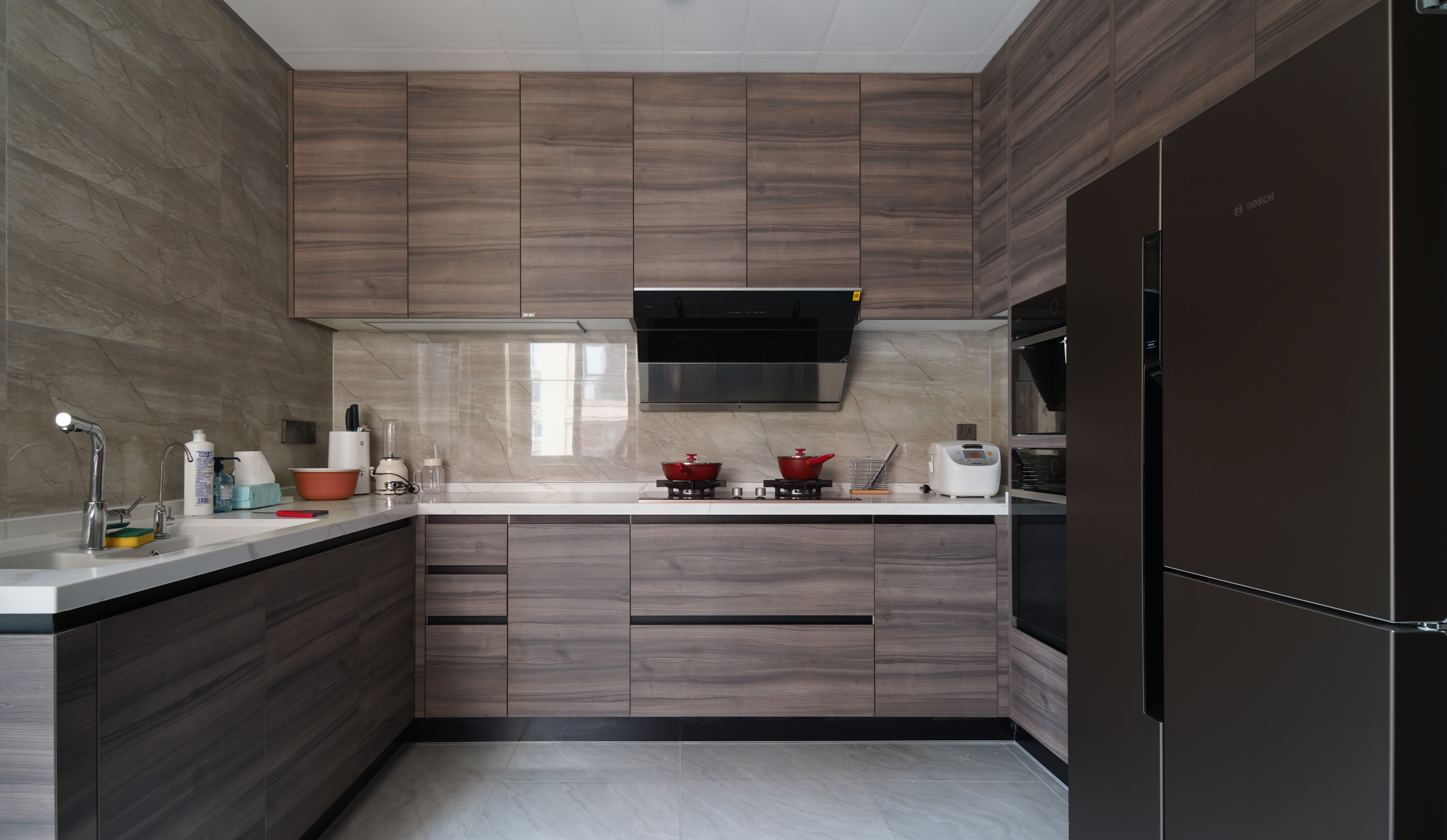 轻奢大平层风格,260平米轻奢美式大平层