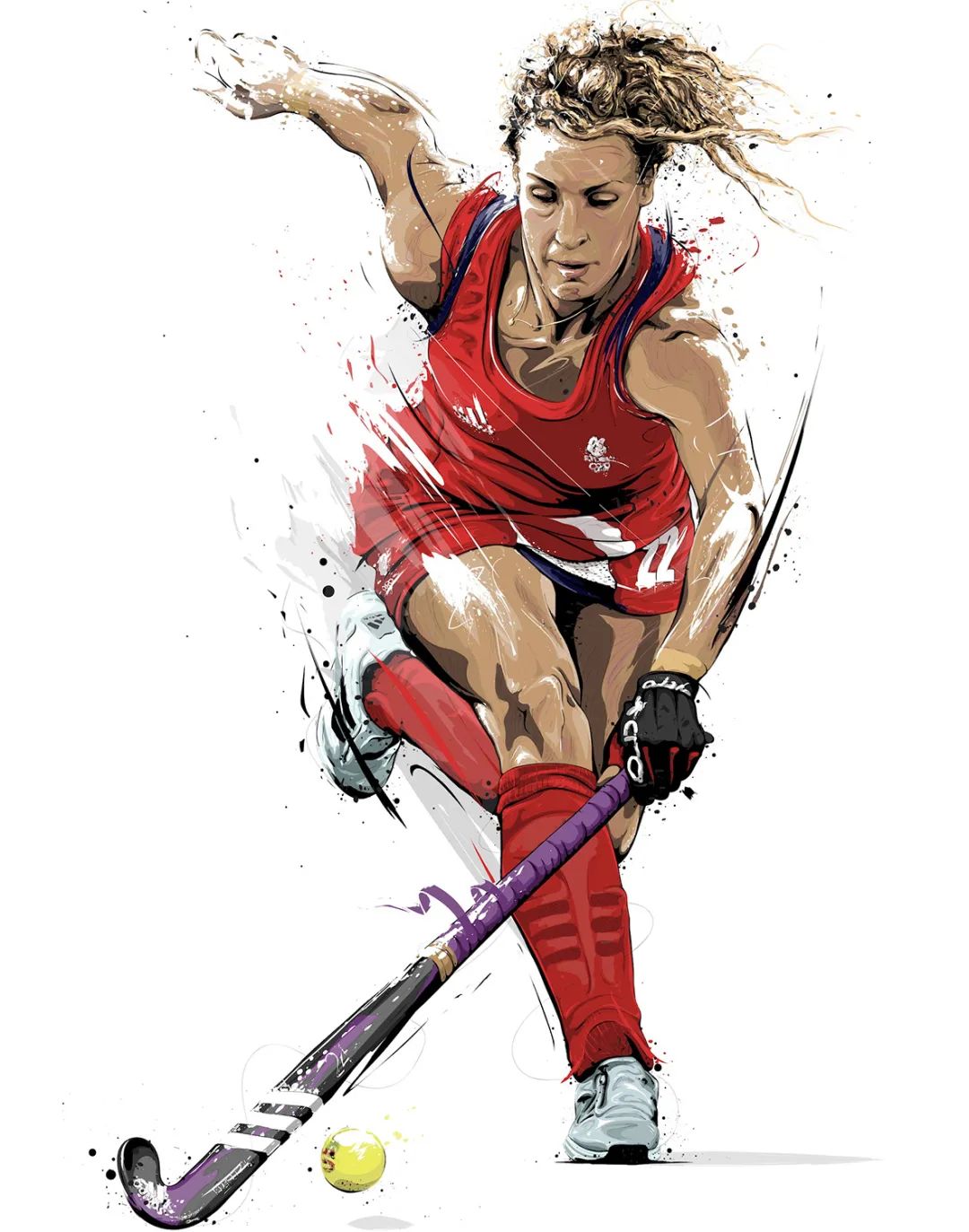 冬奥设计插画,燃情冰雪助力冬奥插画