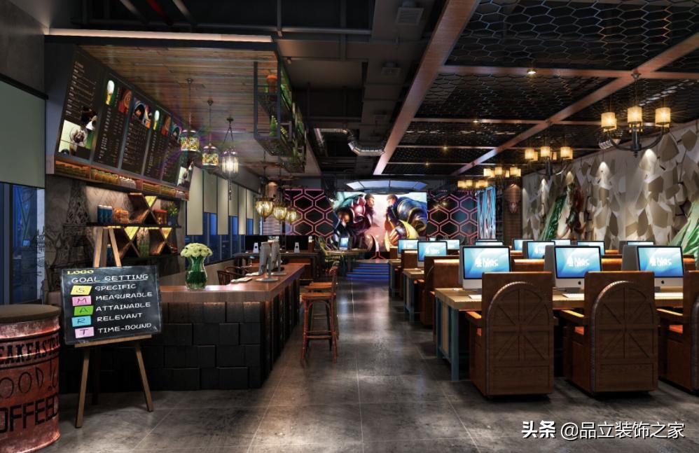 网吧网咖装修设计,网吧最省钱的装修风格