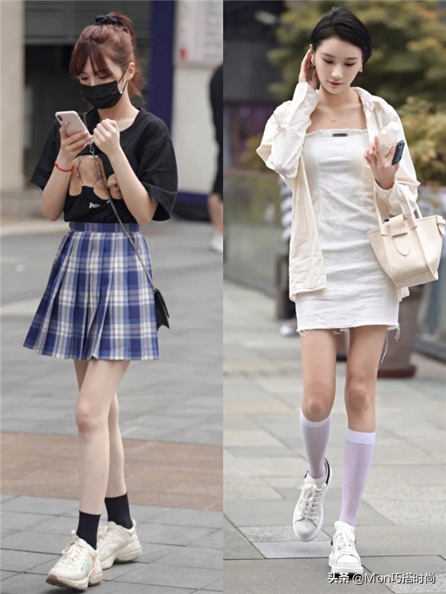 太古里的裙子穿搭,太古里穿裙子的女人