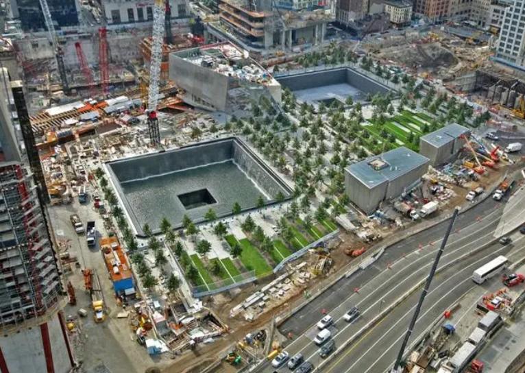 纽约911纪念广场设计,911遗址新建大楼