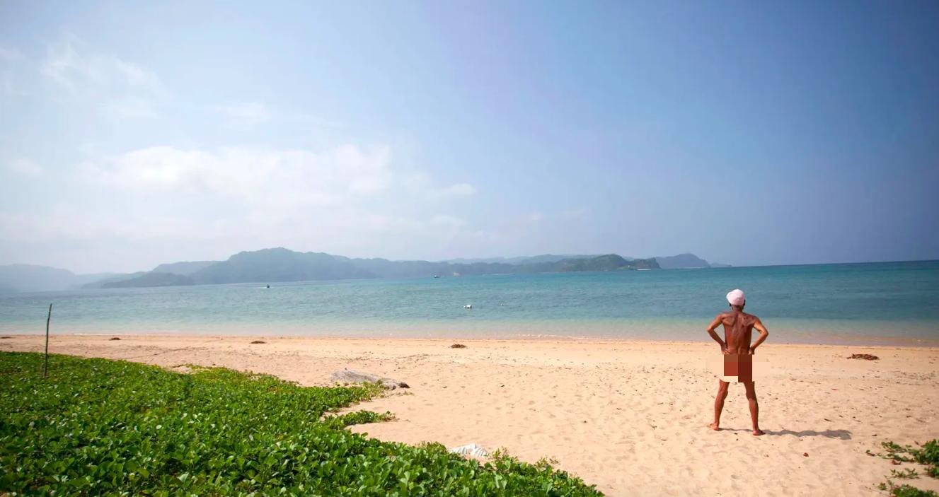 73岁日本大爷荒岛生活,日本老人裸居海岛