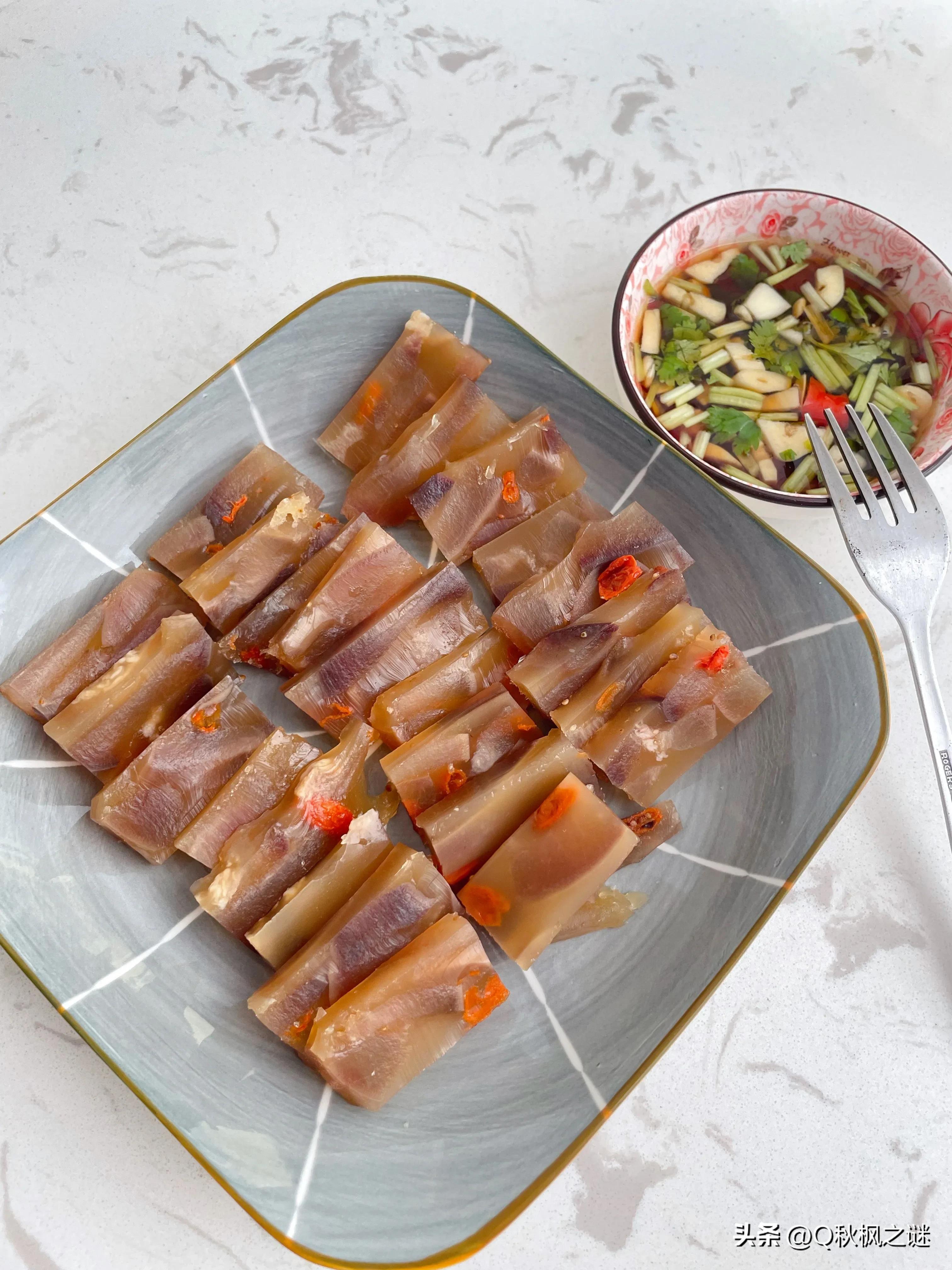 皮冻的q弹,牛皮冻正宗做法