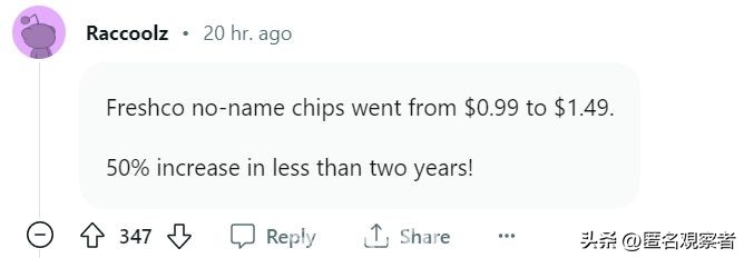 加拿大市民怒了！一年前$0.99的薯片，现在打折都要$2.5一包！