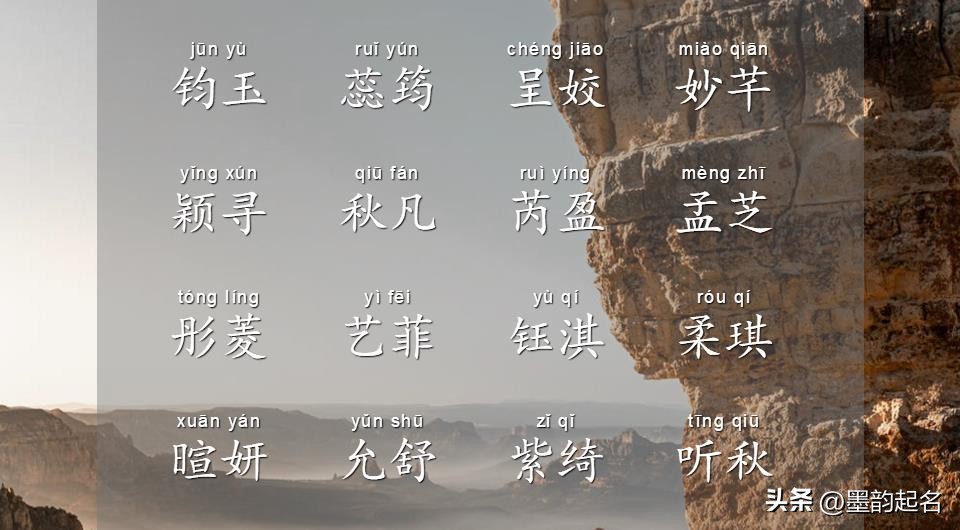 赐字千金不如赐予好名，精心设计的能歌善舞的佳名分享