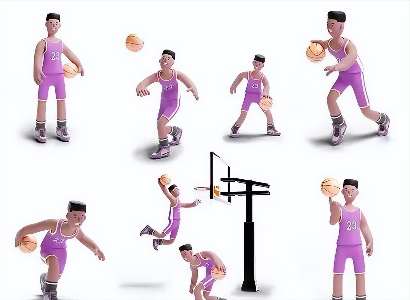 体育运动人物模型,体育器材3d模型