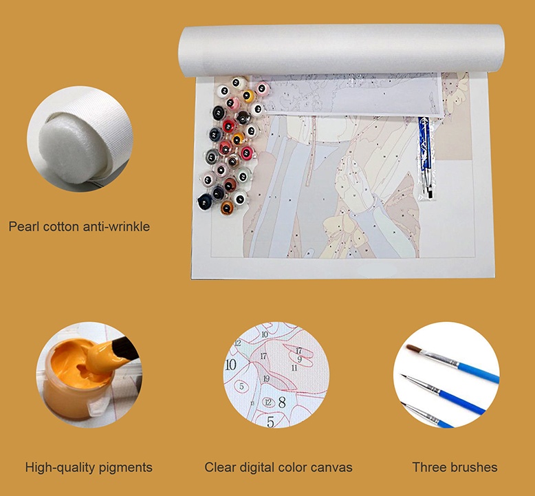 数字油画的小部分涂抹技巧,数字油画颜料怎么画顺滑