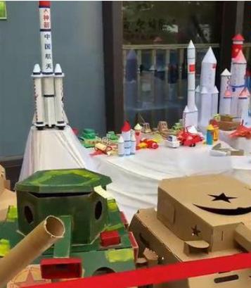 国庆飞机立体手工作品幼儿园,幼儿园中班国庆手工作品简单飞机