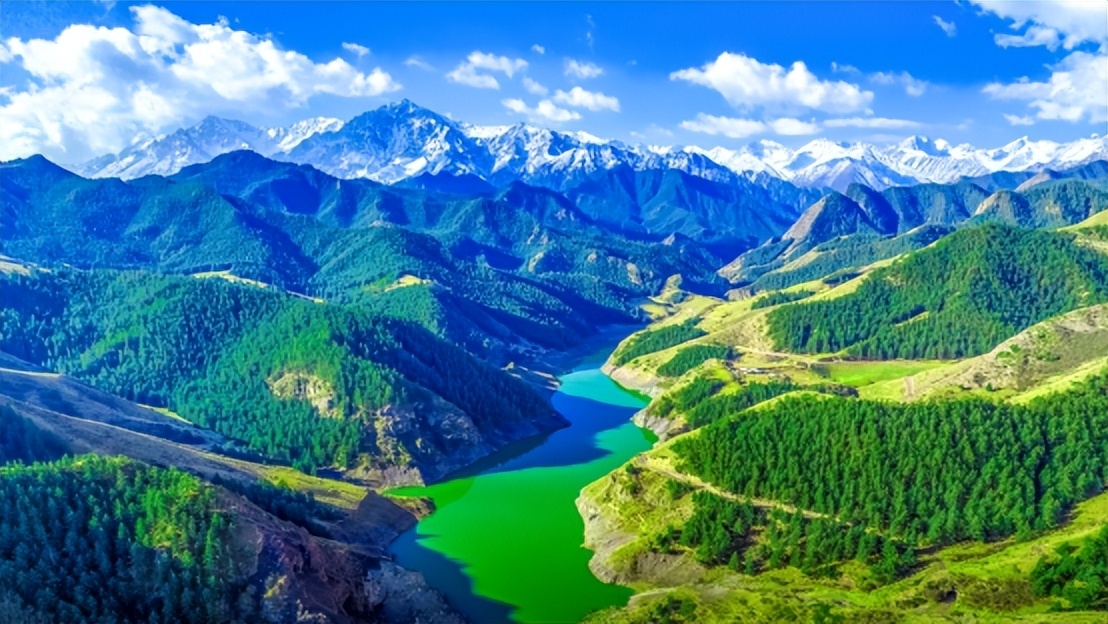 祁连山雪域牧场,祁连山壮丽山河