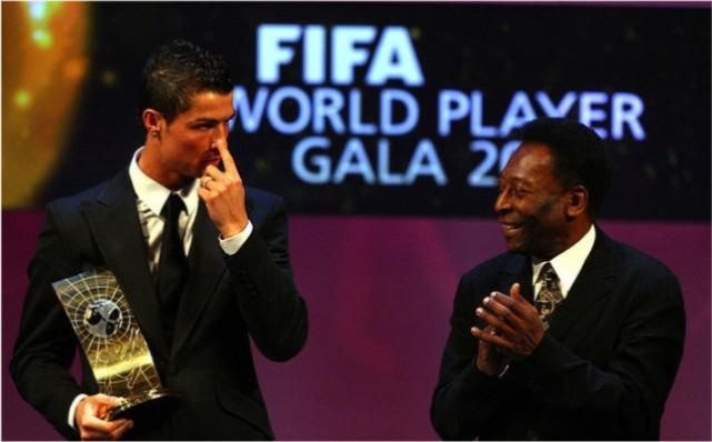 贝利祝贺梅西夺冠英文,贝利祝贺c罗