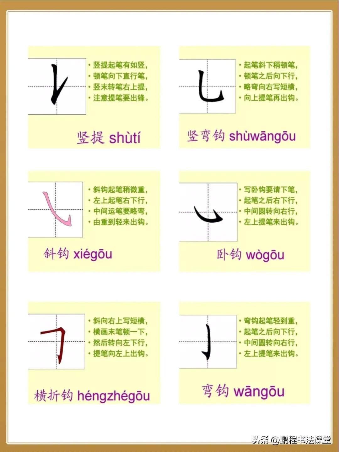一年级汉字笔画笔顺大全,一年级笔顺笔画