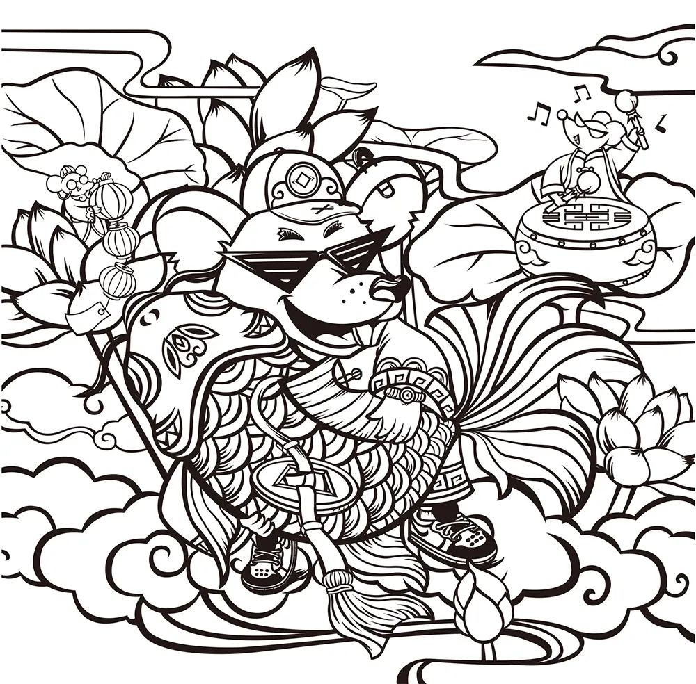 国潮风海报创意设计,国潮插画手绘初学者入门教程