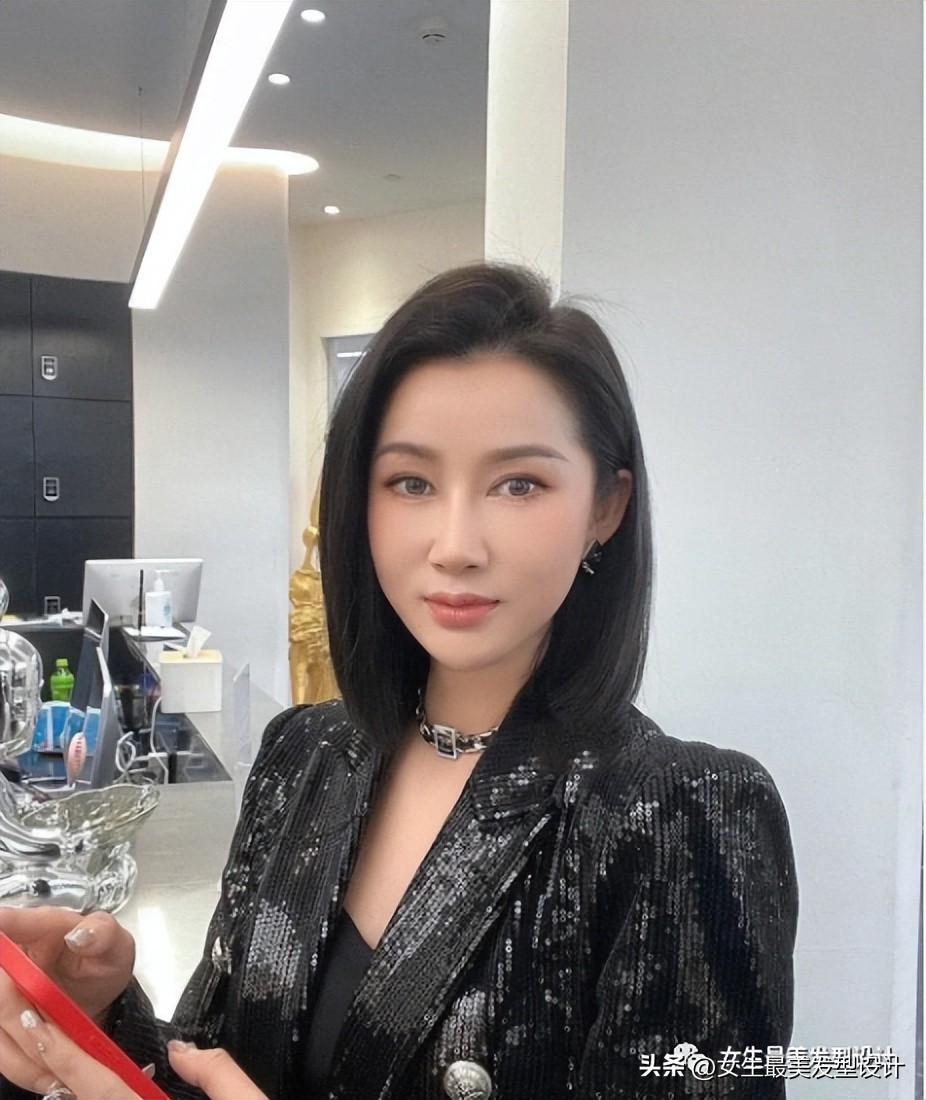 高冷齐肩发又酷又飒图片,超a超飒的女生齐肩短发