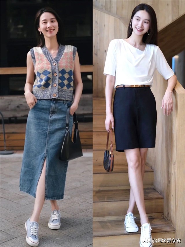 今年的新款帆布鞋显脚瘦,最近挺火的小白鞋帆布鞋