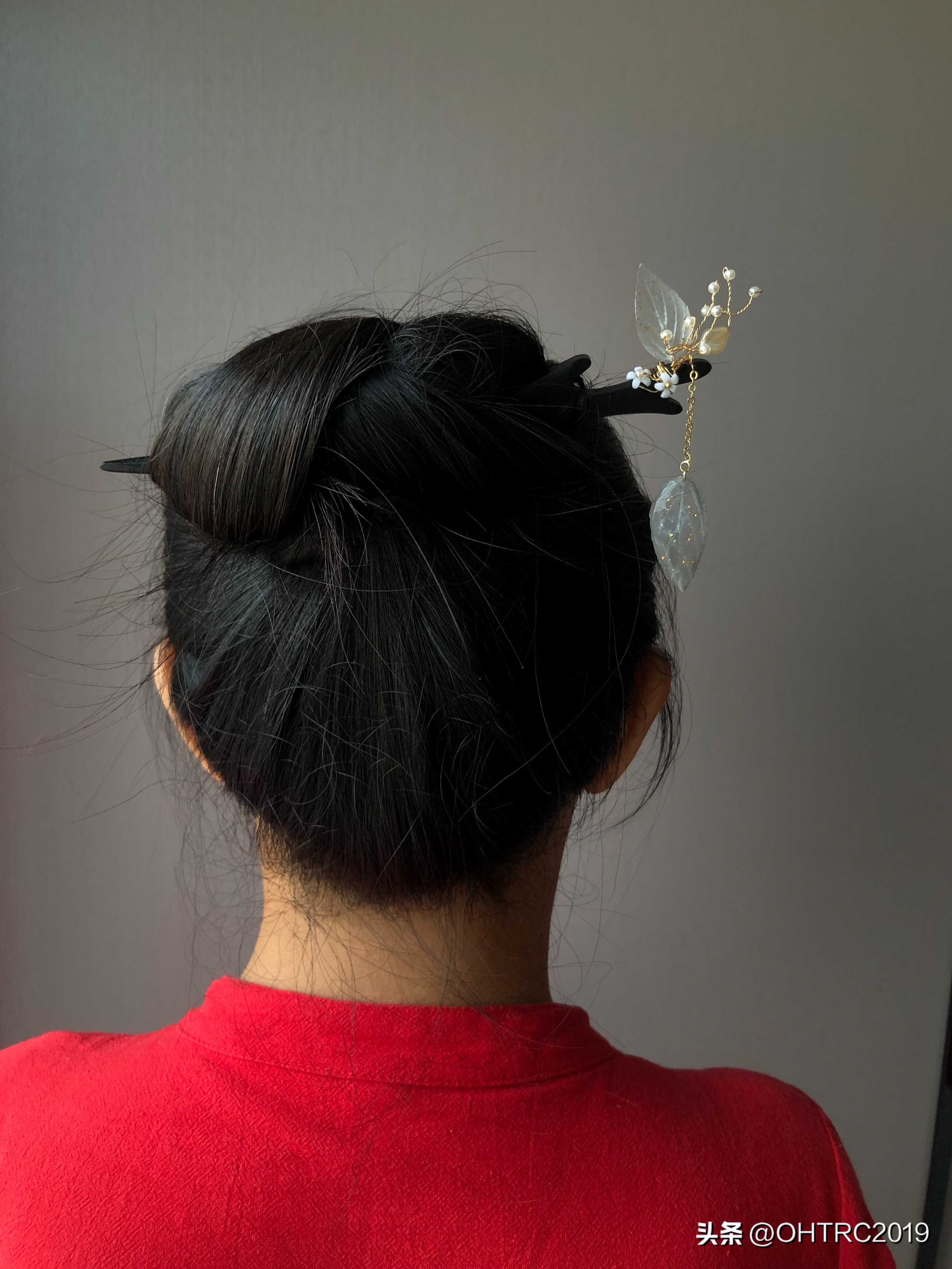 戴步摇发簪教程,民族风发簪步摇