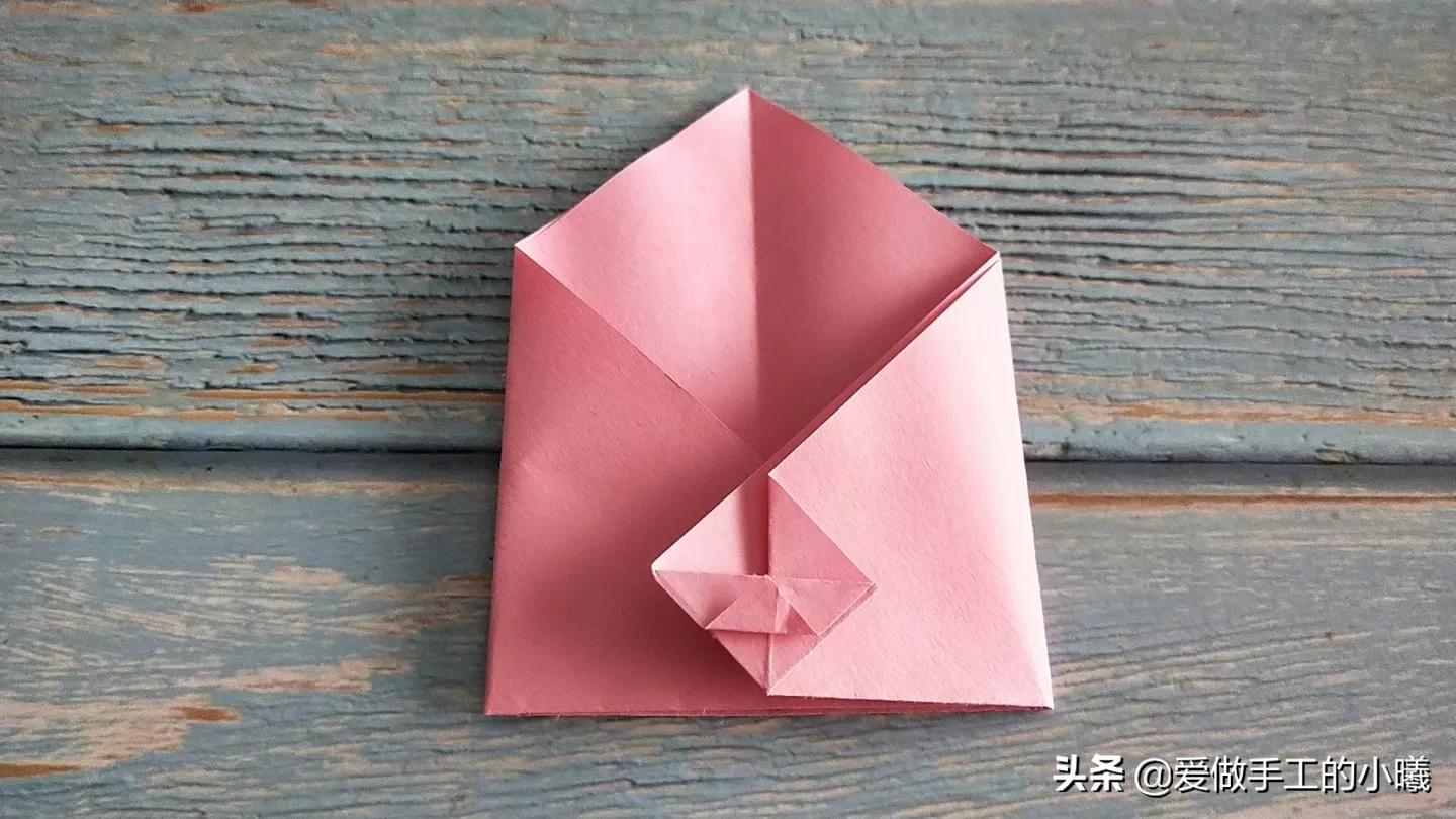 爱心信封折纸教程,爱心折纸信封