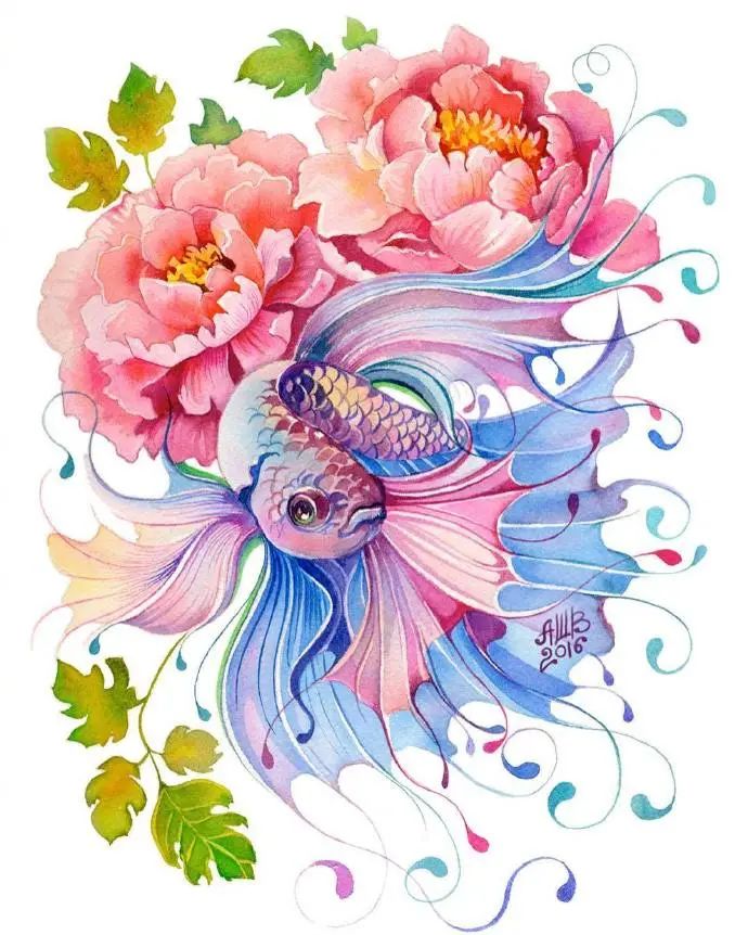 大神级水彩作品看完肯定不后悔,40张笔触狂放的水彩