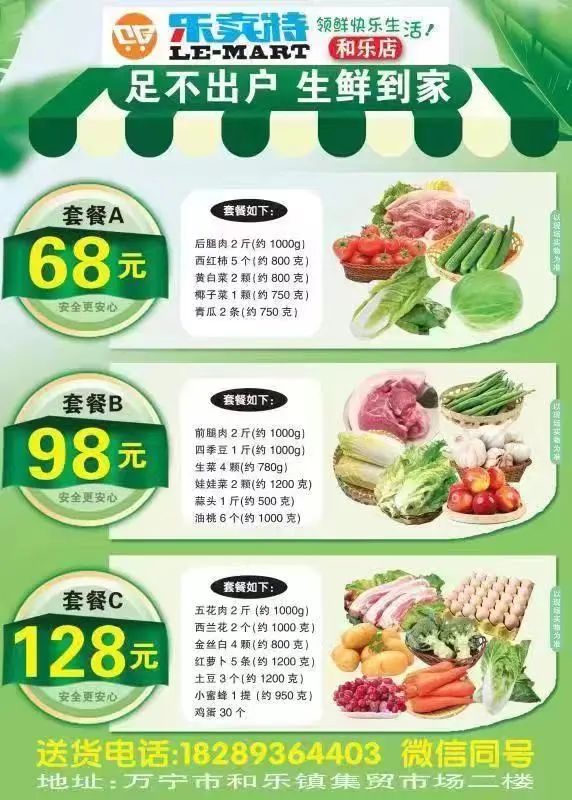 万宁市继续更新全域静态管理期间“保供”采购渠道(八)