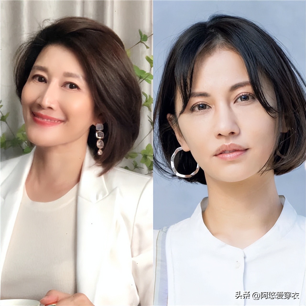 40岁女头发少适合烫小卷短发型,女人过了50岁发型首选烫小卷