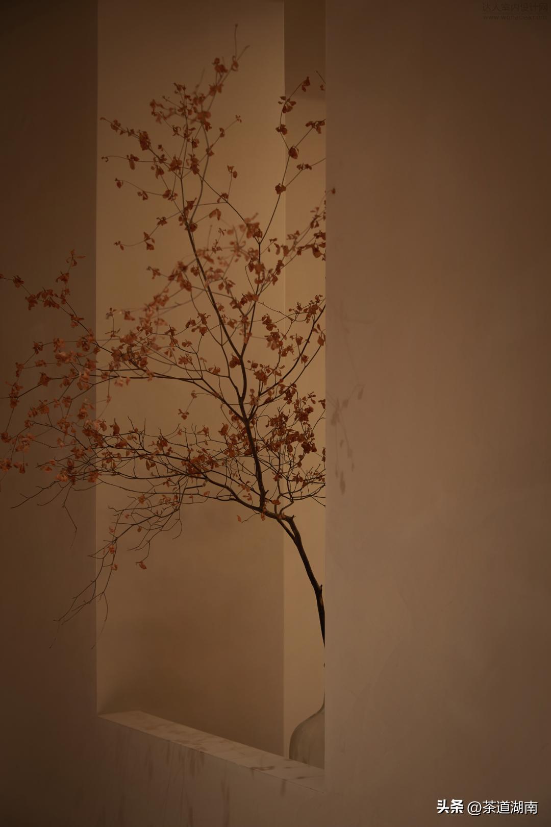 不装吊顶的禅意茶室装修效果图,广东禅意茶室私人会所包厢设计