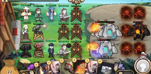 一款融合了卡牌元素的塔防游戏