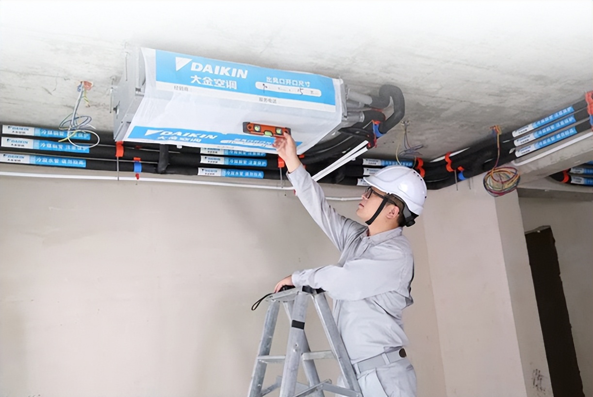 中央空调安装施工图纸定位教程,大金中央空调安装好会调试吗