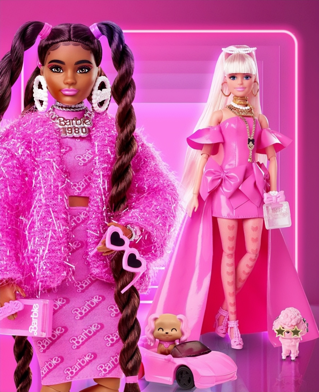 安妮海瑟薇红发造型亮相,安妮海瑟薇芭比粉色晚礼服