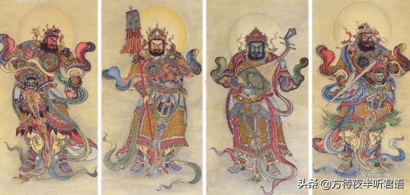 佛教四大天王拿的什么神器,佛法中的四大天王法器代表什么