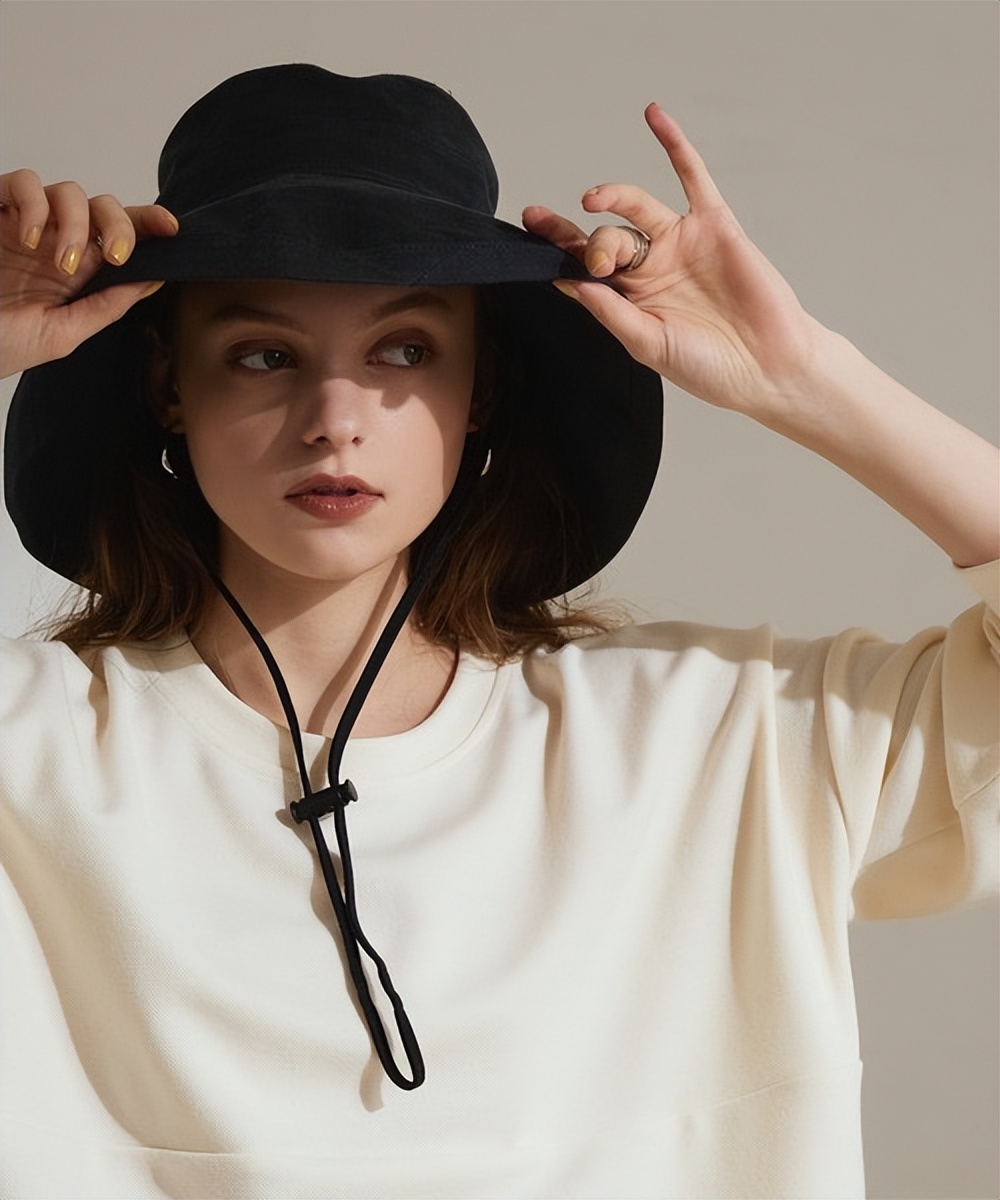 刘海戴遮阳帽子的正确方法,各种帽子的戴法长发