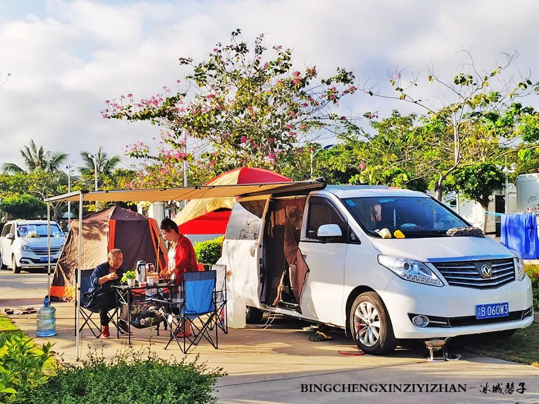 海南九所房车露营基地,三轮车自驾游穷游海南