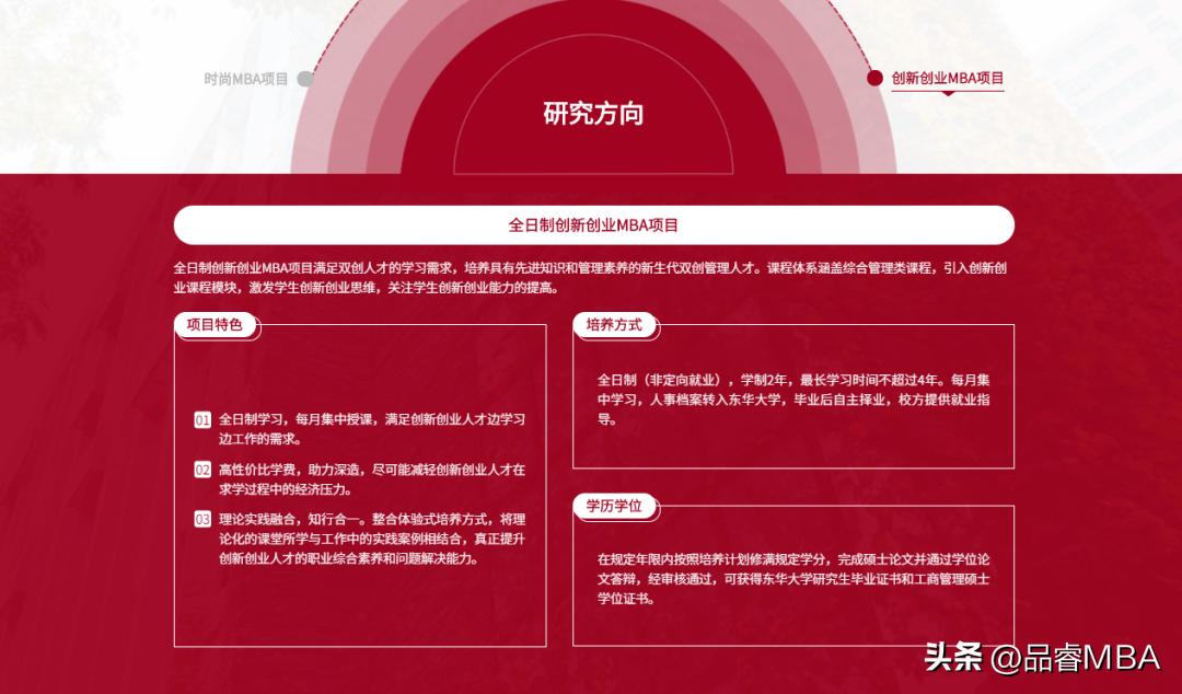 这些全日制MBA，在职考生也能读！