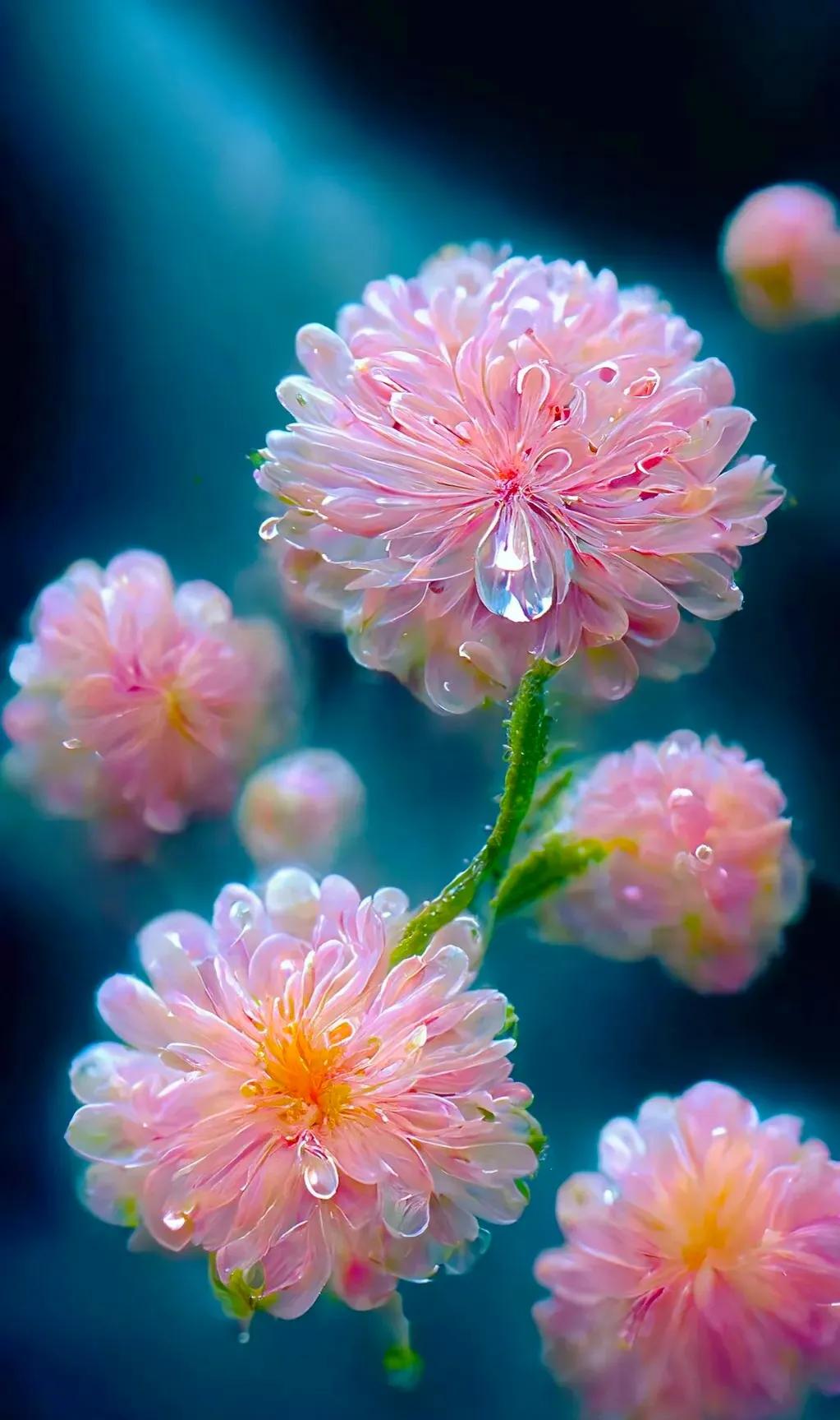 晶莹剔透的水晶花,超美丽的水晶花图片